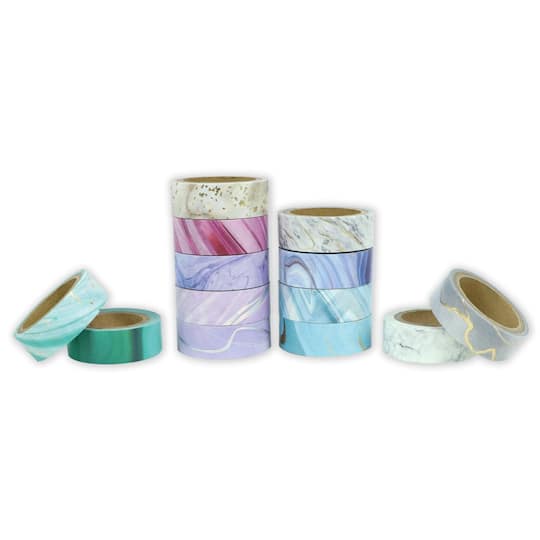 12 Pack: Marble Crafting Washi Tape Set by Recollections™